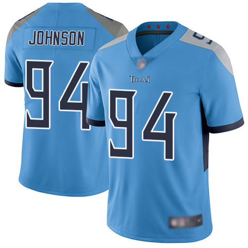 Tennessee Titans Limited Light Blue Men Austin Johnson Alternate Jersey NFL Football #94 Vapor Untouchable->tennessee titans->NFL Jersey